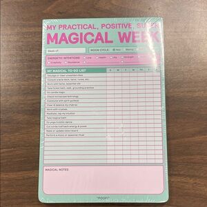 Knock Knock Magical Week Planner - Pink and Green